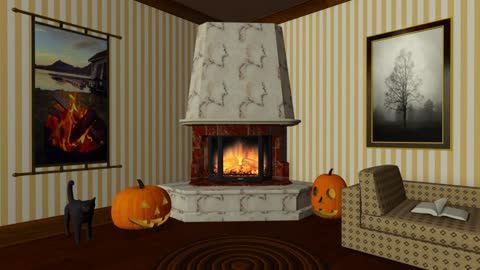 Autumn Fireplace Ambience