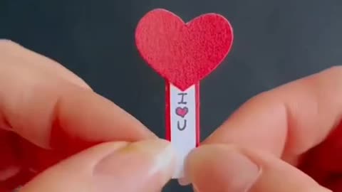 DIY Paper Cut Origami: Heart