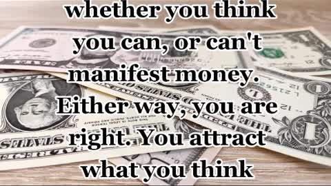 The Truth about Manifesting Money