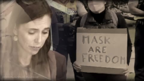 COVID-1984: Woman Protesting Against Freedom Protest In New Zealand, Holds Up 'Masks Are Freedom' Sign
