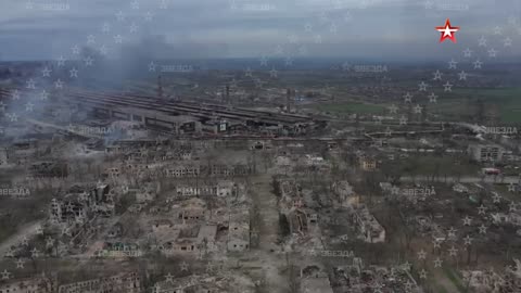 Ukraine War - Azovstal from a neighboring house and from a bird's eye view