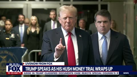 Trump comments on closing arguments in trial | LiveNOW from FOX