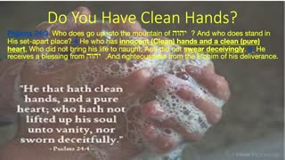 11-27-2023 Do You Have CLEAN Hands?