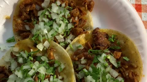 Eating Some Al Pastor Street Tacos For The First Time At La Burrita Tacos Truck!