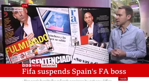 Fifa suspend rubiales over spanish kiss