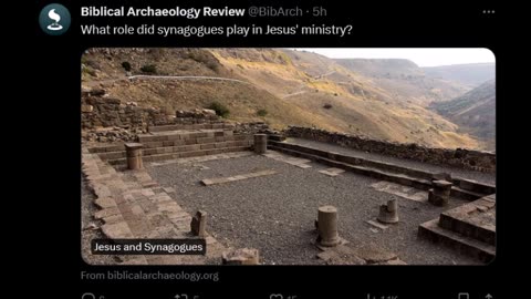 Biblical Archaeology - Jesus & Synagogues