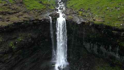 Fossa Falls Faroe Islands