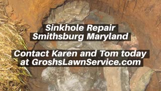 Sinkhole Repair Smithsburg Maryland Landscape Contractor