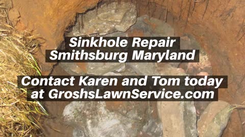 Sinkhole Repair Smithsburg Maryland Landscape Contractor