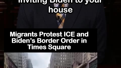 Migrants Protest ICE and Biden’s Border Order in Times Square