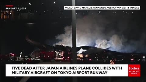 Five Dead After Japan Airlines Plane Collides With Military Aircraft On Tokyo Airport Runway