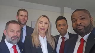 BREAKING VID FROM THE COURTHOUSE 5/14: Lara & Eric, Vivek, Byron Donalds, Cory Mills, DJT cameo