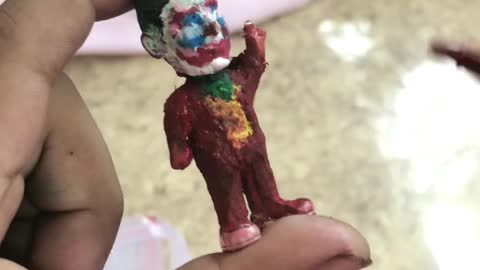 A toddler from India is huge fan of Joker ! Look what he did for joker !