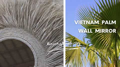 PALM LEAF MIRROR #KPM03 - KING CRAFT VIET