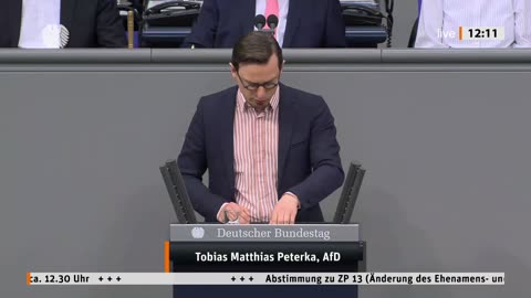 Tobias Matthias Peterka Rede vom 12.04.2024 – Änderung des Ehenamens- und Geburtsnamensrechts