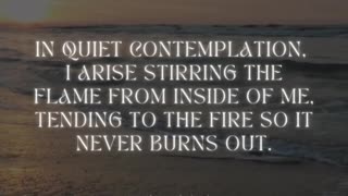 Quote of the day - In quite contemplation, i rise