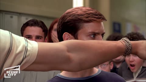 Spider-Man_ Peter Fights Flash at School (TOBEY MAGUIRE SCENE) _ With Captions