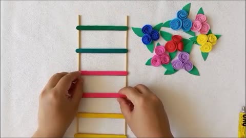 DIY Wall Hanging __ Flower Wall Hanging_ Handmade Paper Wall Hanging __ Easy Craft