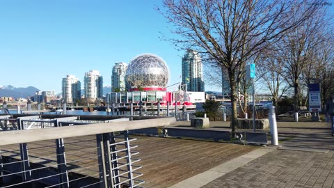 Walk Around Science World on A Sunny Day - POV Virtual Walk