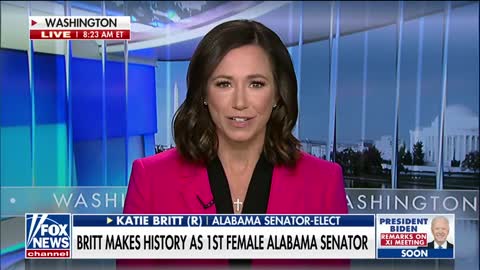 Historic GOP Senate winner Katie Britt arrives in Washington to 'save the American dream'