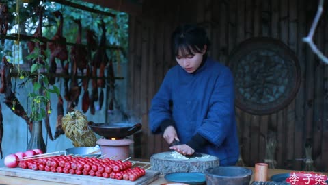 Delightful Spring Festival Snacks: Peanut Seeds, Dried Meat, Dried Fruit, and Snowflake Cake