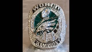 Philadelphia Eagles SUPER BOWL LII Championship Ring HUGE 120g FOLES Size 11 USA