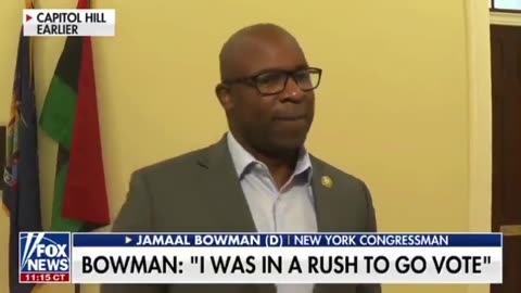 Socialist Rep. Bowman doubles down on stupid. Doesn't know what a fire alarm is.