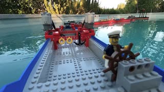 10 Lego Boats Connected = BOAT TRAIN