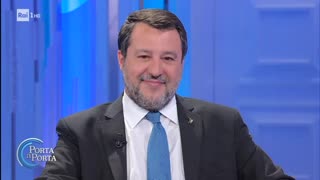 🔴 Ministro Matteo Salvini a "Porta a Porta" del 27/03/2024.