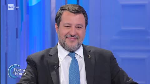 🔴 Ministro Matteo Salvini a "Porta a Porta" del 27/03/2024.