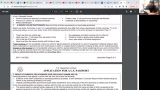 How to fill out the passport application to become a national