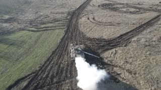 Ukrainian Tanks Fire At Russian Military Positions