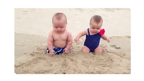 Funniest Babies On The Beach