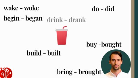 Learn English language - Irregular verbs in the past.