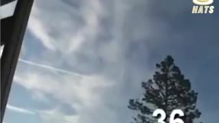 Chemtrail sky time lapse