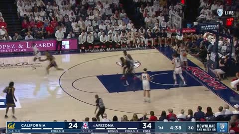 California vs. No. 4 Arizona | Game Highlights | College Men's Basketball | 2022--23 Season