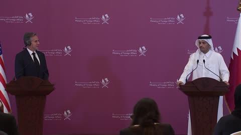 Sec. Blinken participates in joint press conference with Qatari Deputy PM