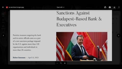 U.S. Sanctions Hungary - Its Own Ally!