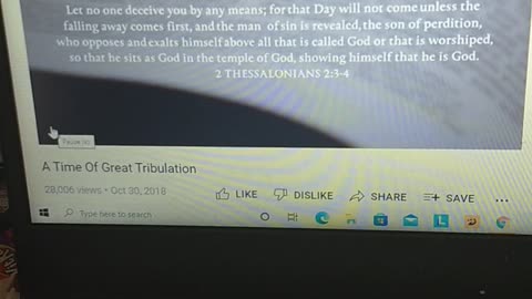 The great tribulation!!