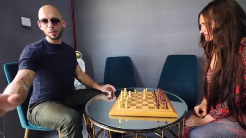 Woman Almost Beats Andrew Tate In a Chess Match...😂