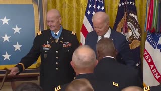 WTH? Joe Biden walks out of Medal Ceremony early. It's another slap in the face of Veterans