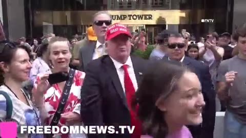 Proud boys rally at Trump towers in NY city