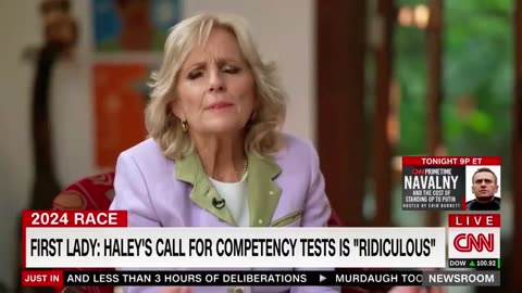 Watch Jill Biden's Reaction When Asked About Joe Taking A Mental Competency Test