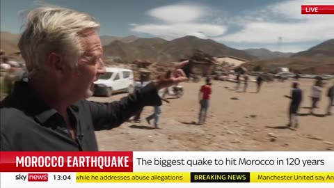 Morocco earthquake: Sky News team witnesses bodies being pulled from rubble at epicentre