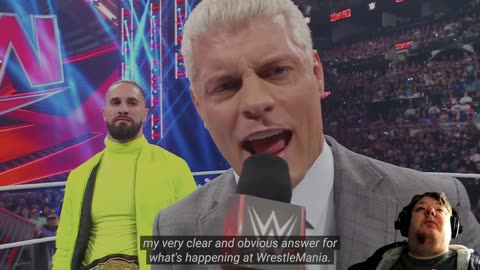 #WWE #WWEMondayNightRaw March 4th 2024 #SethfreakingRollins #CodyRohdes #Reaction #promo