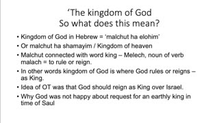 What is the Kingdom of God?