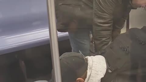 30-year-old homeless man dies after being held down and choked by two other passengers on NY subway