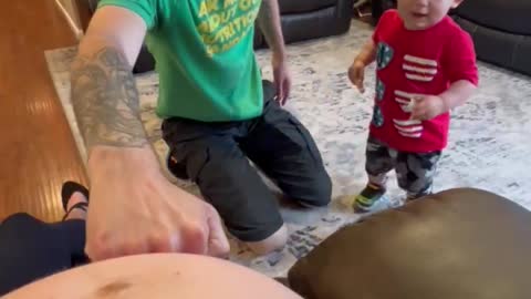 Toddler Punches Mom's Belly