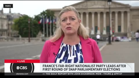 Far-right nationalist party leads after first round of French elections CBS News