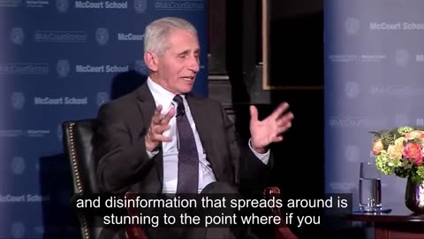 ICYMI: Anthony Fauci very concerned about misinformation.